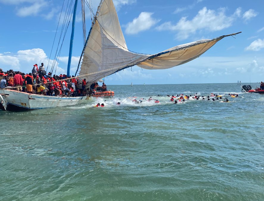 113 Haitian migrants landed in a vessel near Key Largo off of Ocean reef on Sunday at approximately 4:30 p.m. – NBC 6 South Florida - Vimarsana News