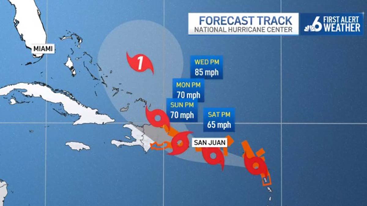 Tropical Storm Warnings For Puerto Rico, U.S. Virgin Islands As Fiona ...