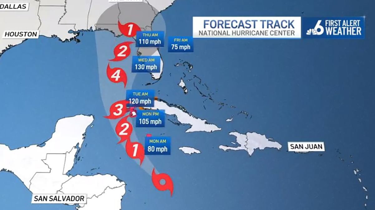 Tropical Storm Watch in Lower Florida Keys, Hurricane Warning in Western Cuba for Strengthening Ian
