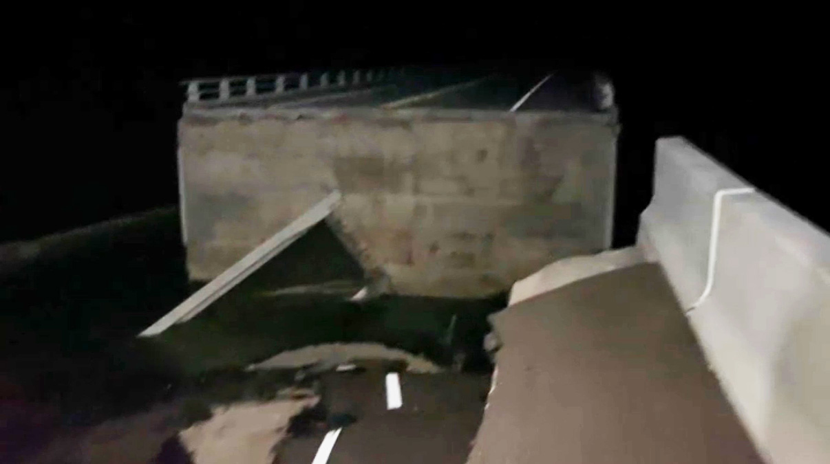 Portion of Sanibel Causeway Collapses After Ian Makes Landfall on Southwest Florida