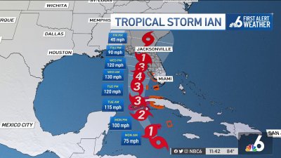 Tropical Storm Warning in Lower Florida Keys, Hurricane Warning in Western  Cuba for Strengthening Ian – NBC 6 South Florida