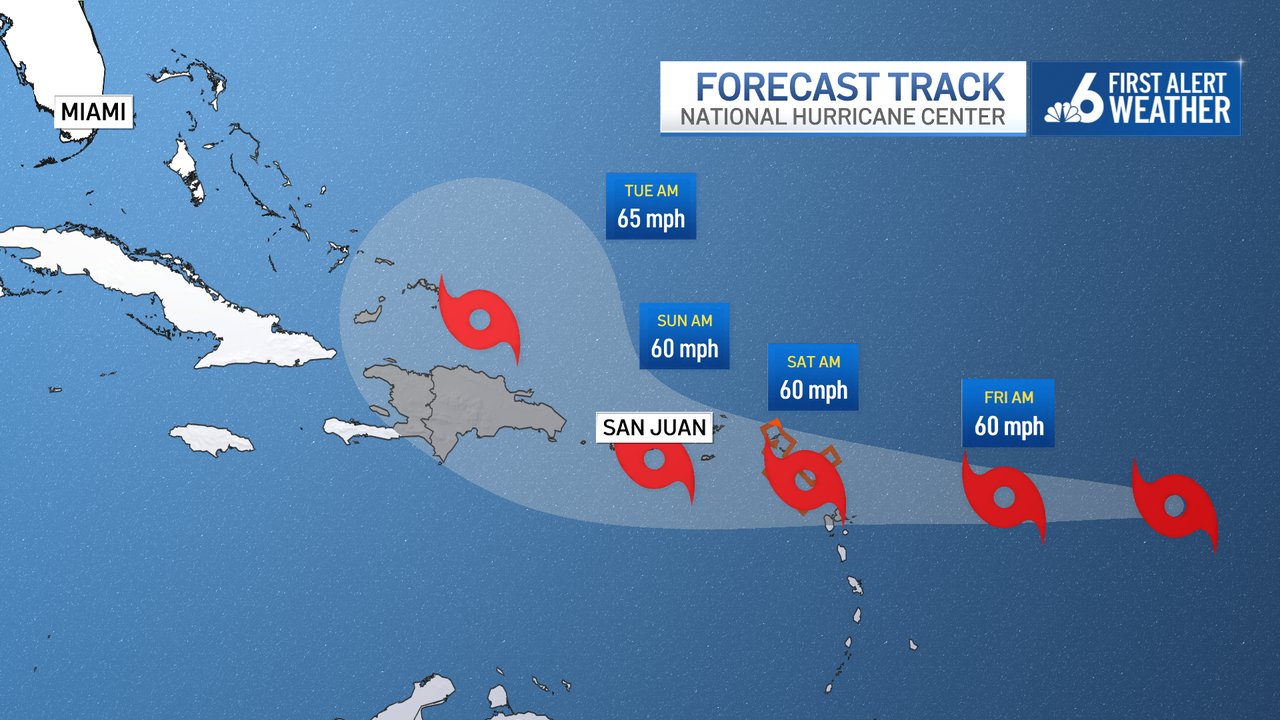 Tropical Storm Fiona To Near Puerto Rico Before Push Away From United States