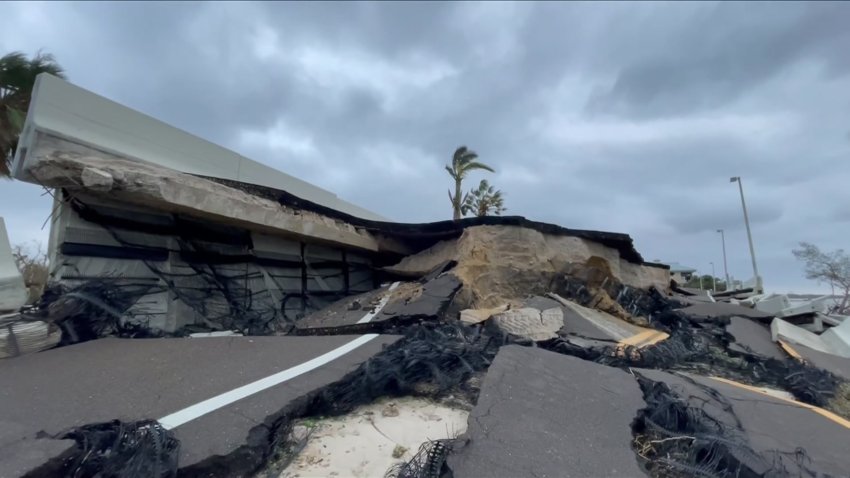 Footage Shows Sanibel Causeway Collapsed