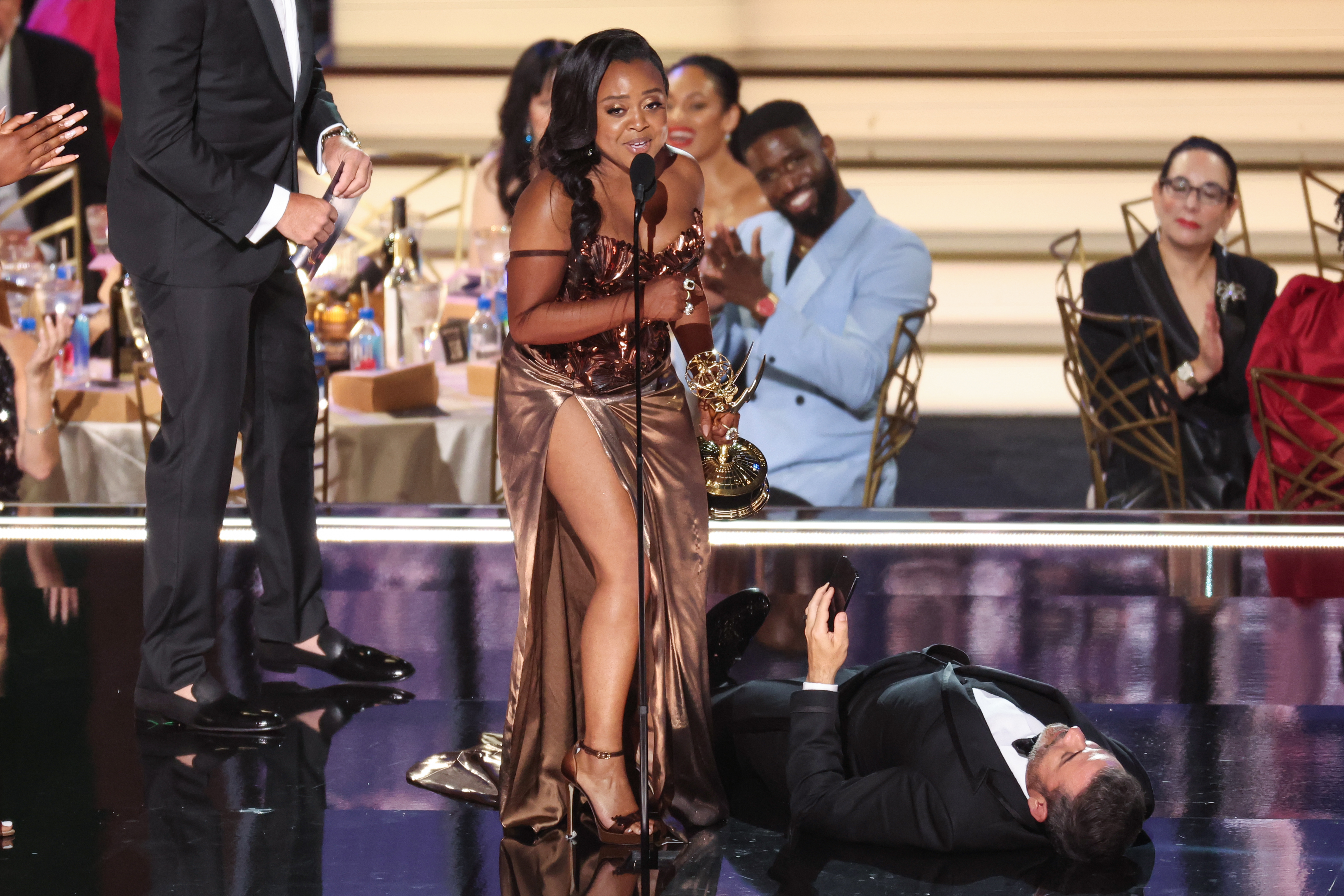 Jimmy Kimmel Apologizes to Quinta Brunson for His Controversial Emmys Little bit