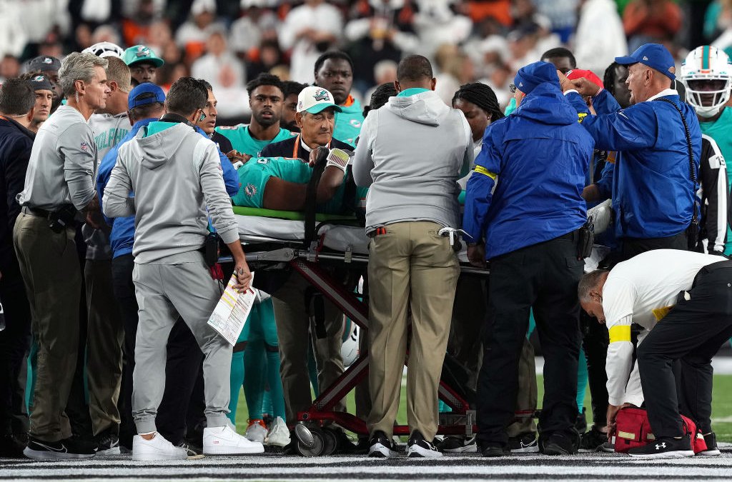 Concussion Concerns After Dolphins QB Tua Tagovailoa Stretchered Off Field