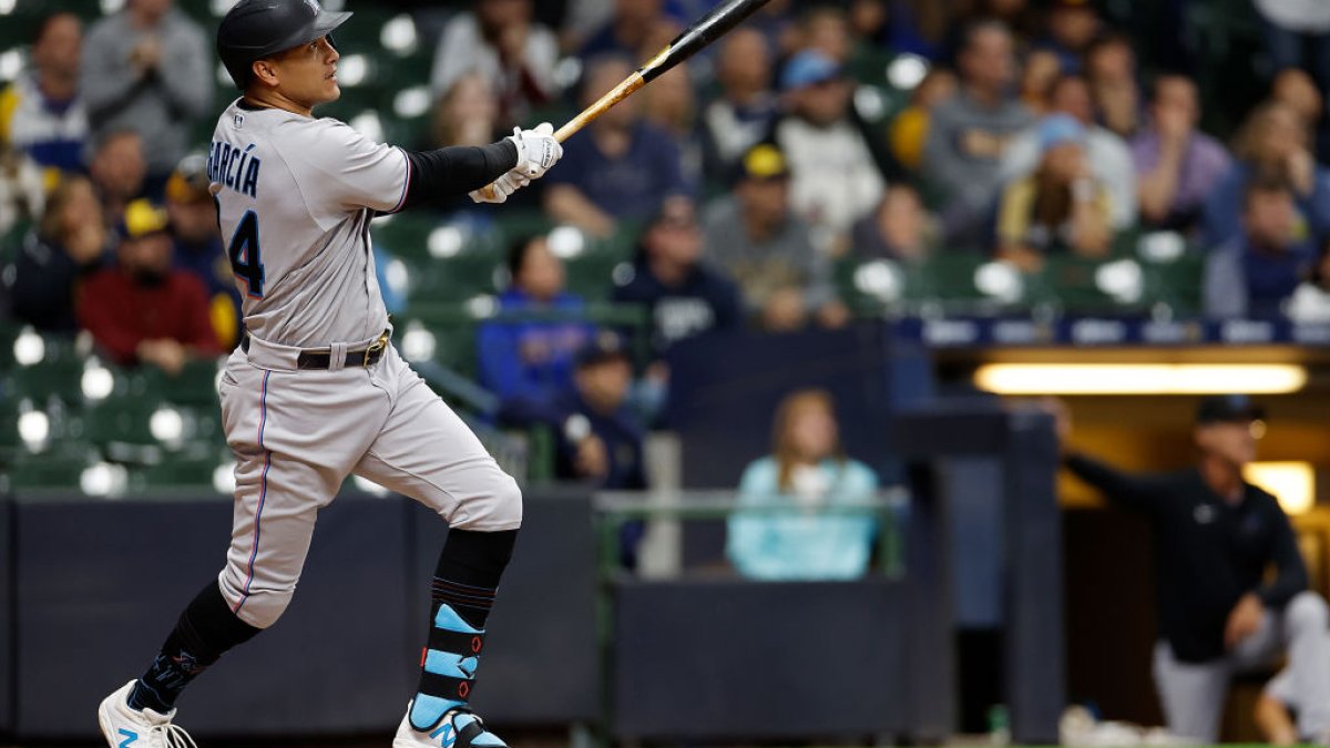 Miami Marlins Avisail Garcia 24 White Gold 2022-23 All-Star Game