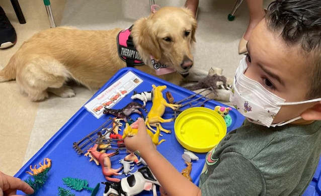 Puppy Love, Therapy at Memorial Make Difference in Boy's Speech Development