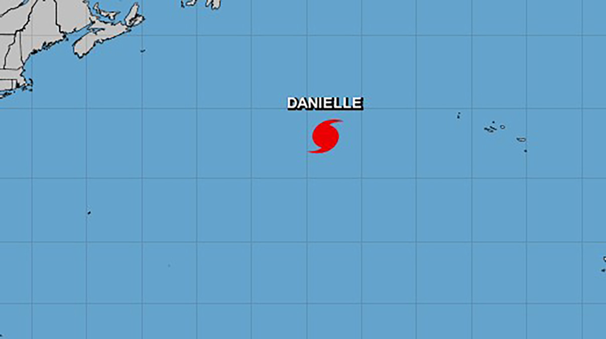 Hurricane Danielle Forms in Atlantic While Continuing Slow Push Away From U.S.