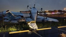 A tornado damaged and overturned a small plane at North Perry Airport on Tuesday, Sept. 27, 2022