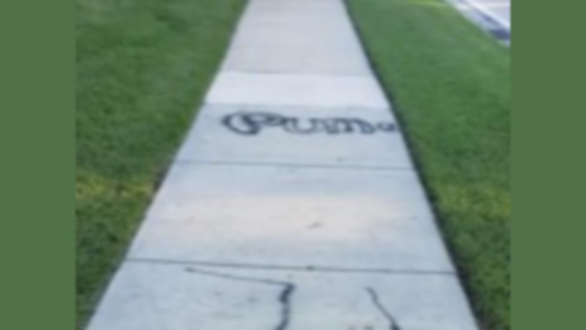 Anti-Semitic Graffiti Found on Sidewalk of Weston Community During Yom Kippur