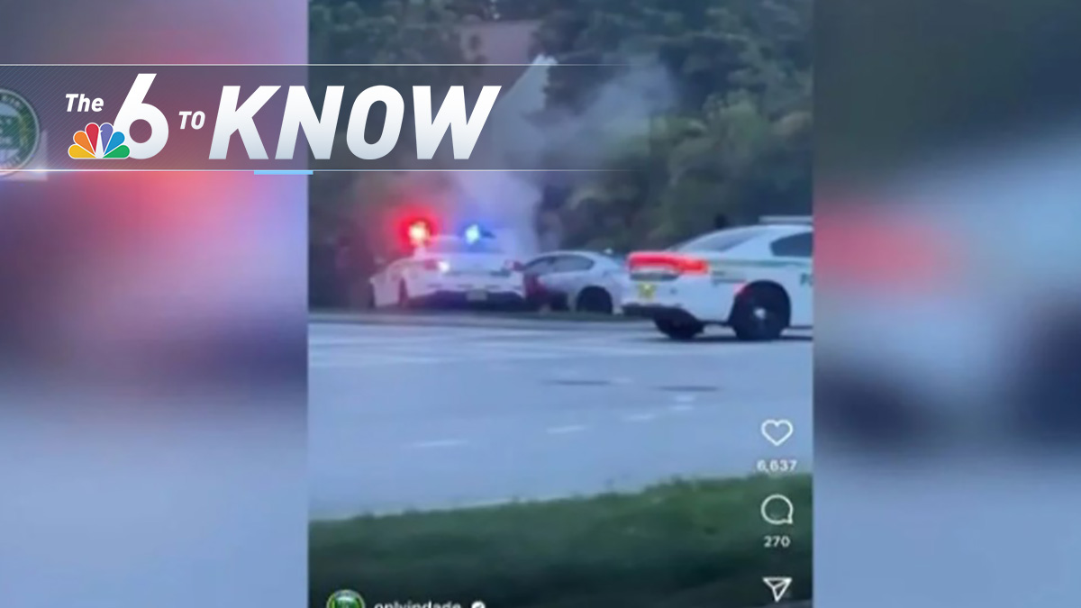 6 to Know: Driver Tries to Run Miami-Dade Police Car Off Road During Pursuit