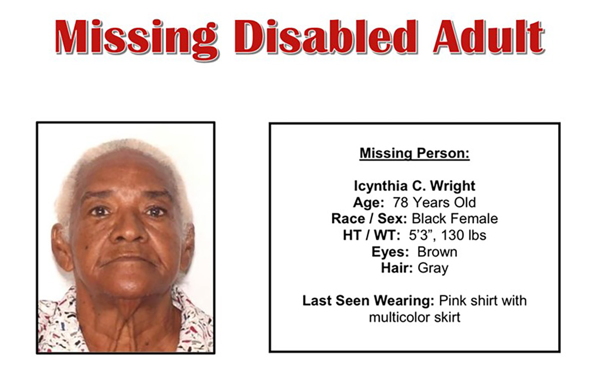 Police Searching for Missing Disabled Woman From Miami Gardens