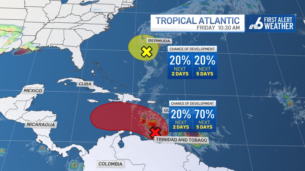 Two Areas Could Become Next Named Systems of '22 Hurricane Season