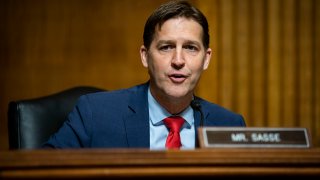 Sen. Ben Sasse, R-Neb., speaks during a hearing of the Senate Judiciary Subcommittee on Privacy, Technology, and the Law, on Capitol Hill, Tuesday, April 27, 2021, in Washington.