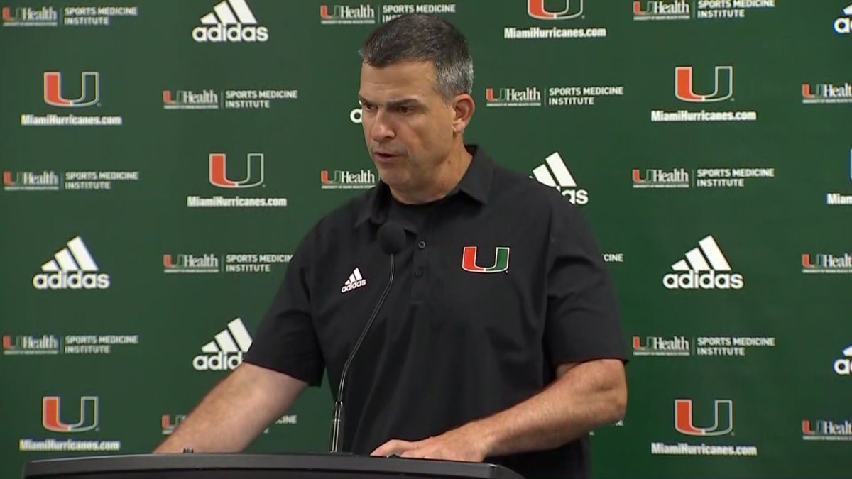 Canes Head Coach Mario Cristobal Frustrated After Blowout Loss NBC 6