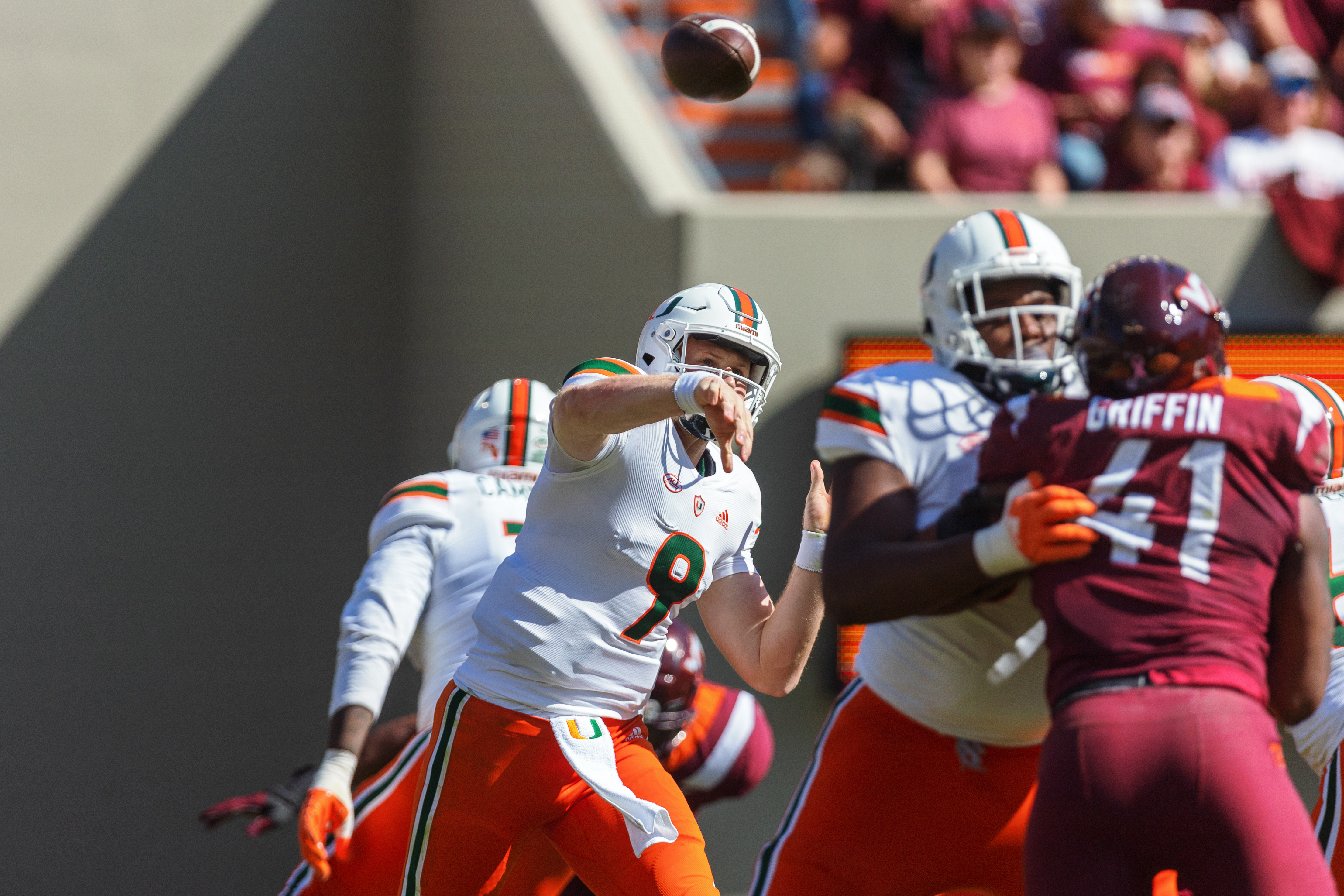 Van Dyke's Two Touchdown Passes Lift Miami Past Hokies – NBC 6 South Florida