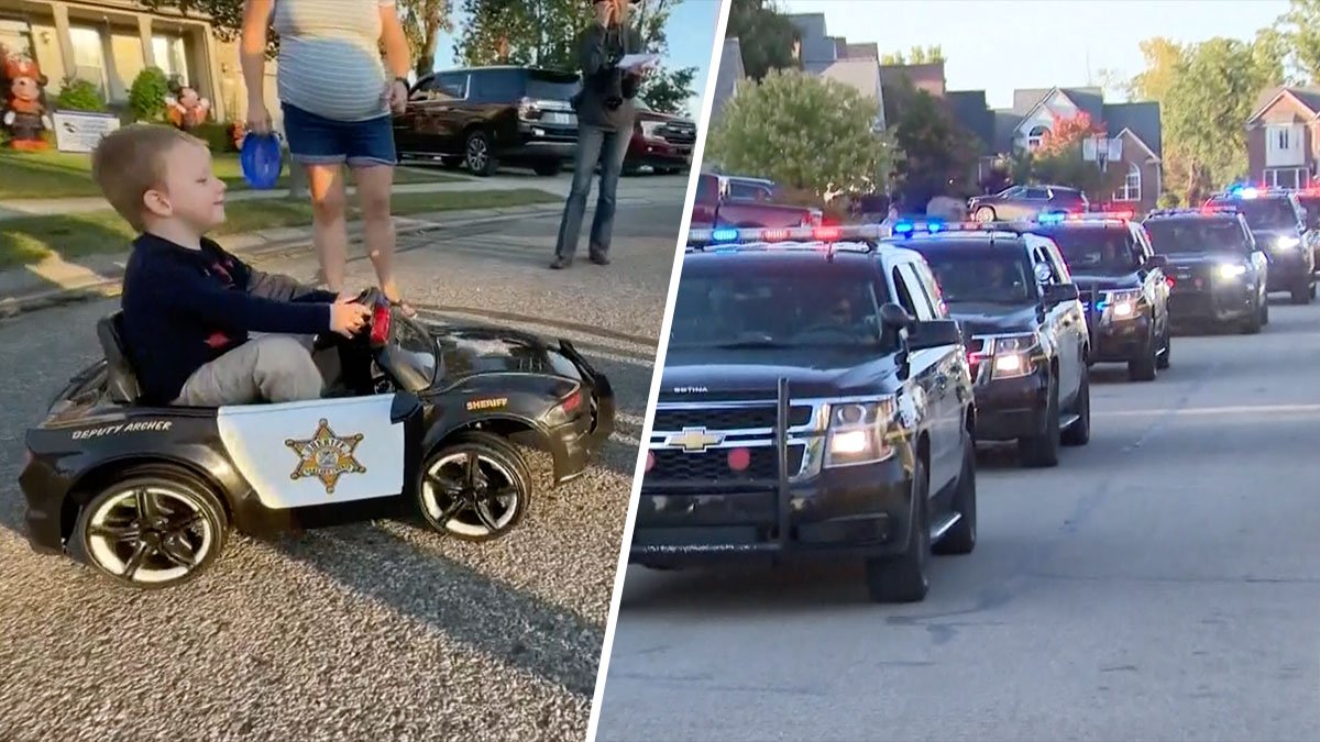 Michigan First Responders Throw Parade for 3-Year-Old Battling Leukemia - Vimarsana News