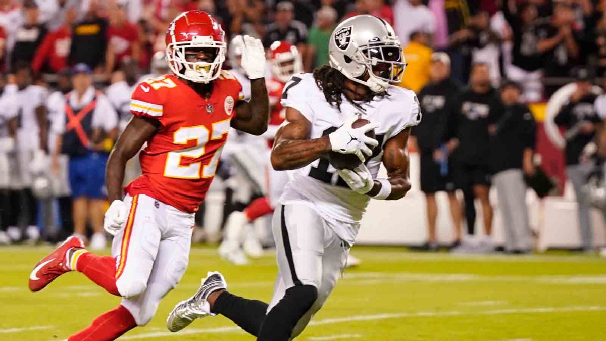 Las Vegas Raiders wide receiver shoves cameraman after loss to Kansas City  Chiefs