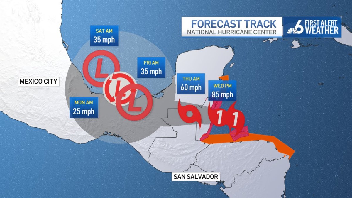 Hurricane Lisa Forms, Set to Make Landfall in Central America NBC 6