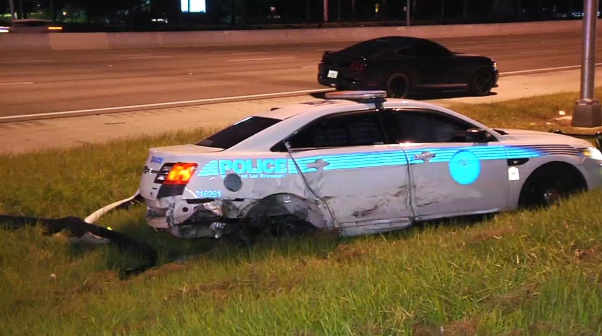 Miami Police Department Officer Not Injured After Crash on Florida's Turnpike