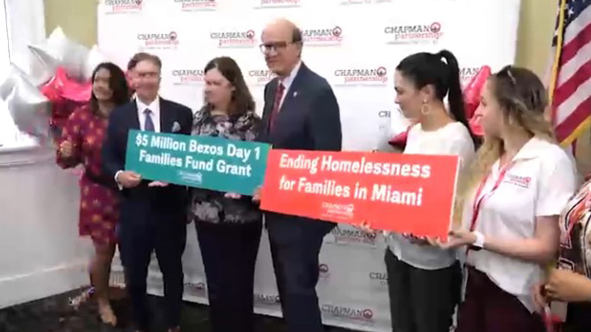 Miami-Dade's Chapman Partnership Gets $5M Homelessness Grant From Jeff Bezos Org