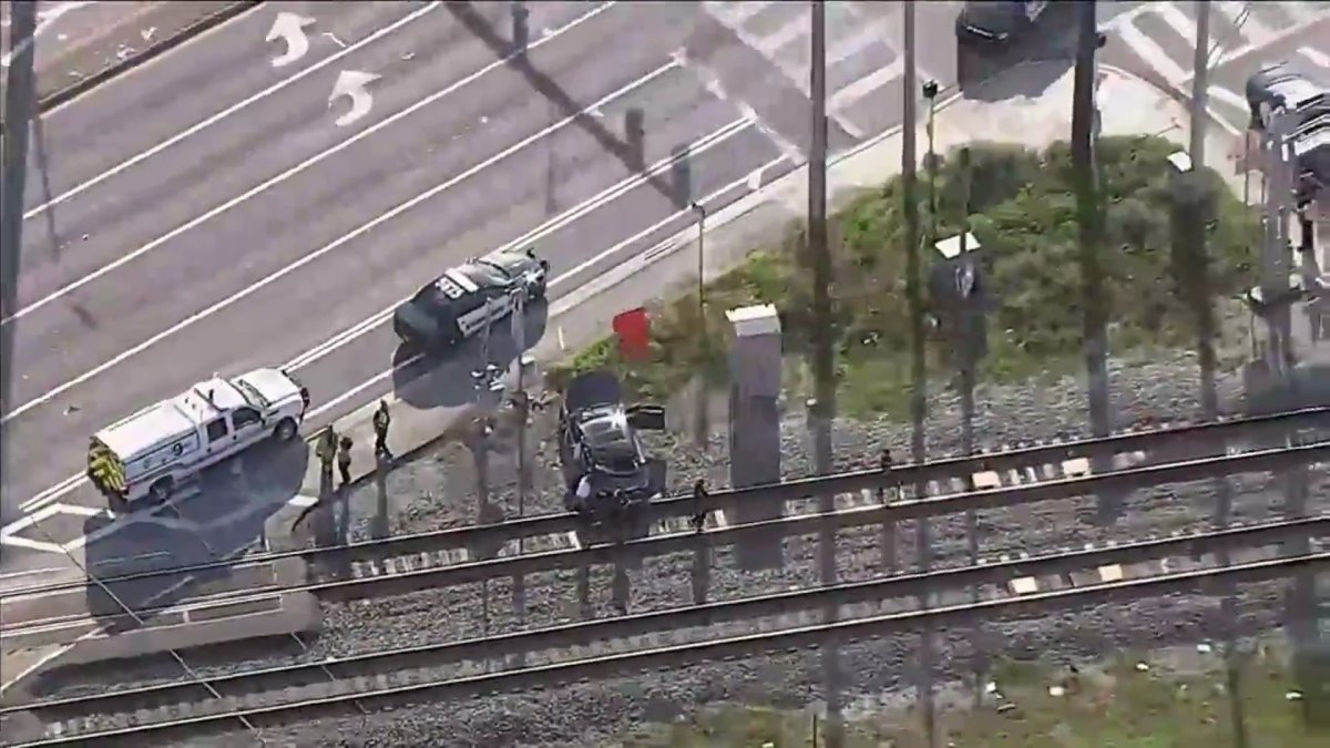 Car Struck by Train in Oakland Park NBC 6 South Florida