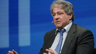 Leon Black, chairman and chief executive officer of Apollo Global Management LLC, speaks during the annual Milken Institute Global Conference in Beverly Hills, California, U.S., on Monday, May 2, 2016.