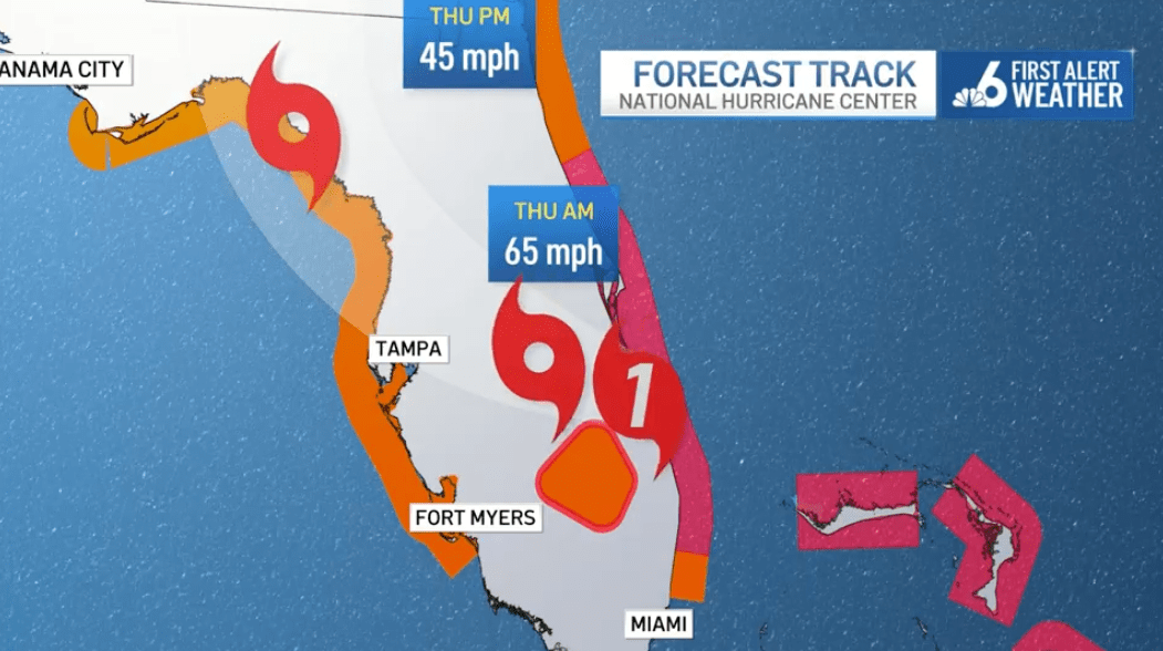 Nicole Makes Landfall Along Florida's East Coast as Category 1 Hurricane