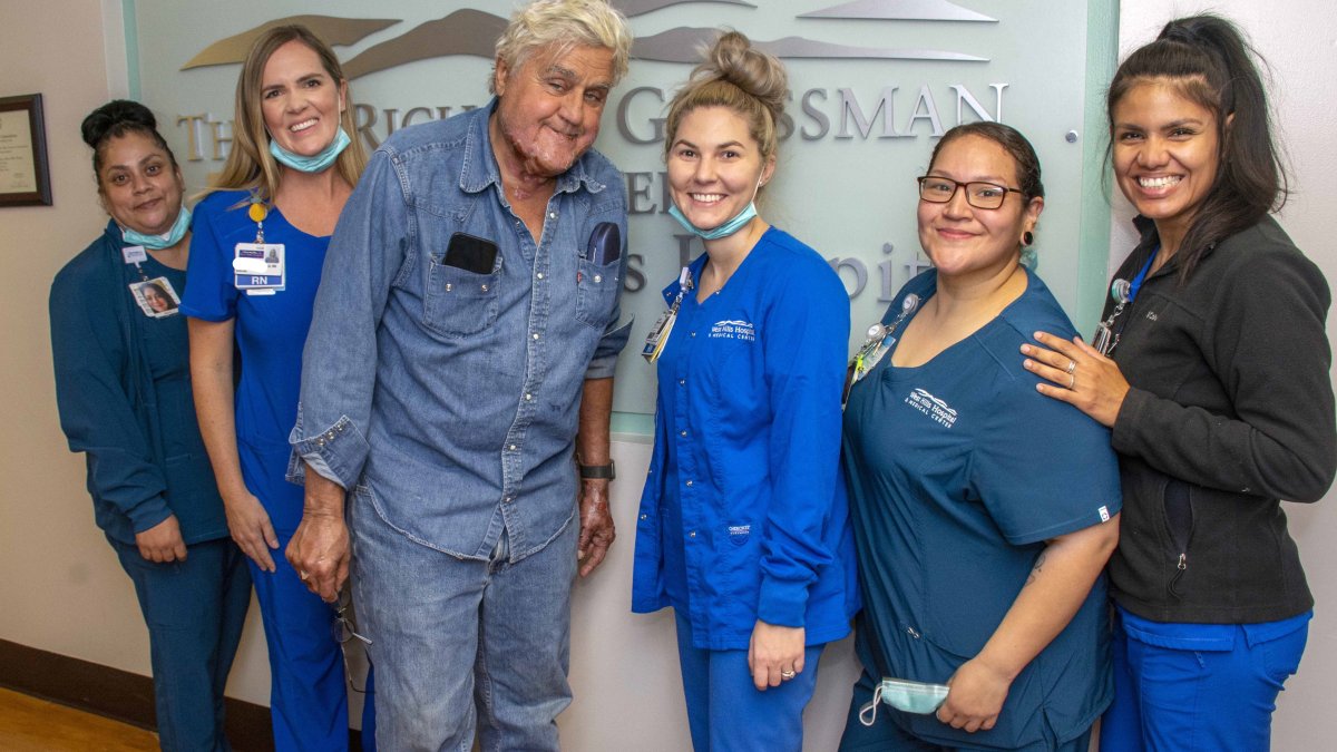 Jay Leno Released From Burn Middle After Remedy for Accidents in Garage Hearth