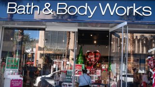 A shopper browses inside a Bath & Body Works store in Las Vegas, Nevada, U.S., on Sunday, Nov. 7, 2021.