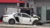 3 Hurt as Driver Fleeing Police in Stolen Van Crashes Into Car, Building in Miami
