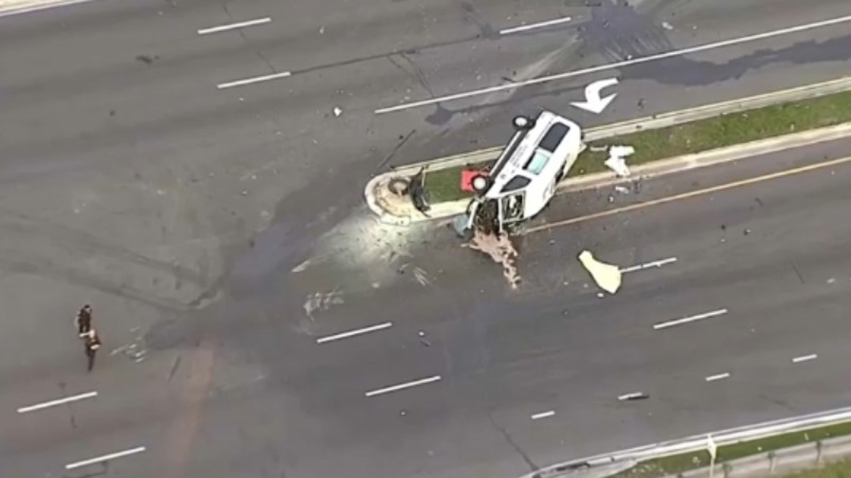 Person Killed, Another Hospitalized After Rollover Crash in Miami Gardens