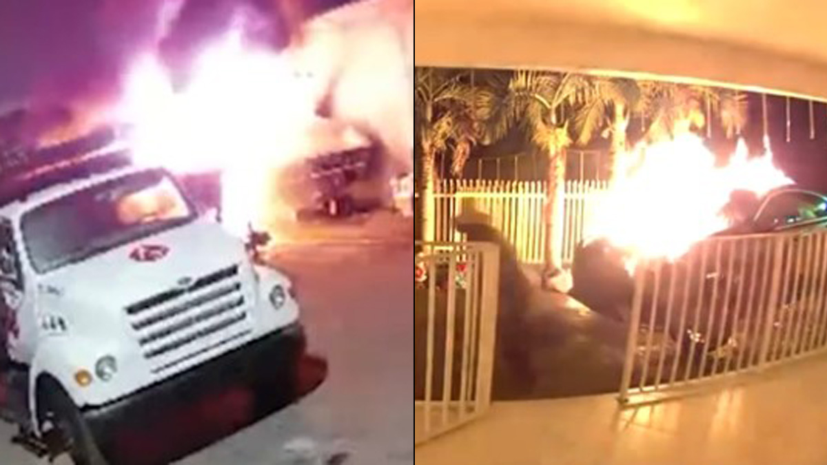 Arson Fears for Hialeah Family After Boat, Car Fires Caught on Camera