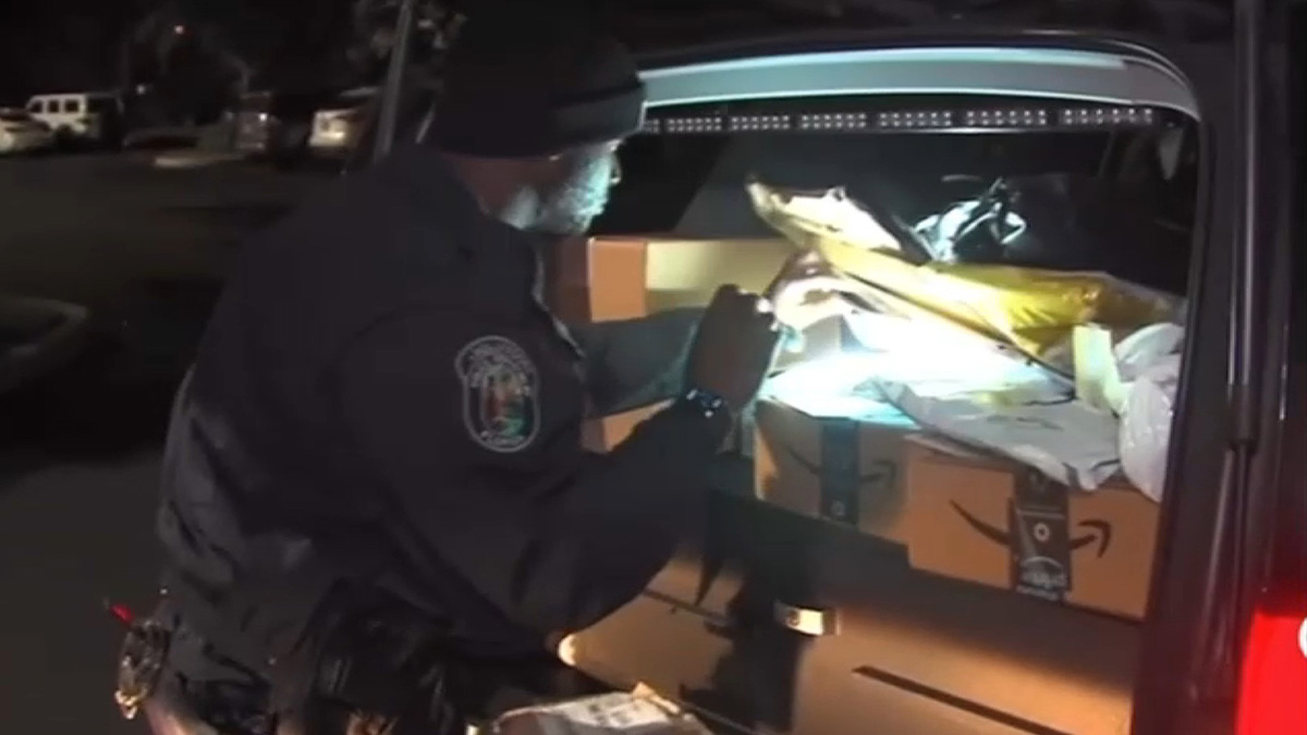 Hollywood Police Capture Suspected ‘Porch Pirate' and Return Packages for Christmas