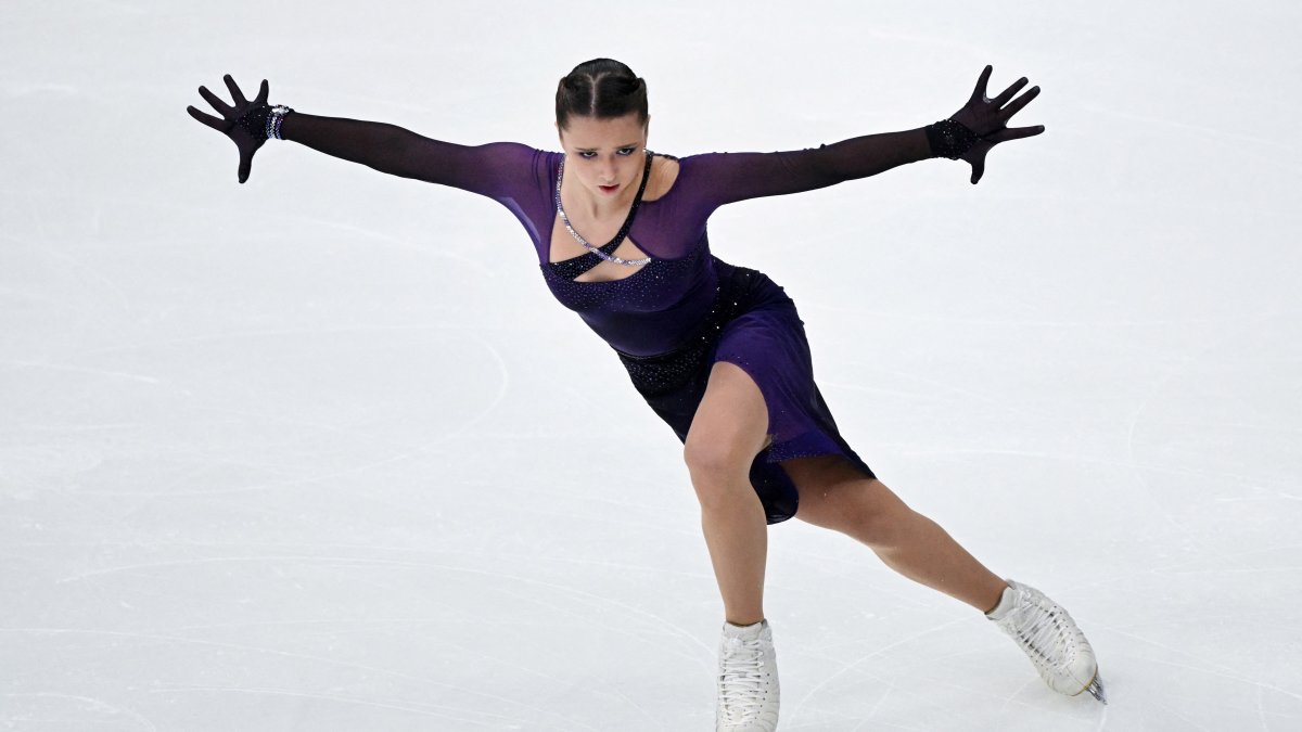 Kamila Valieva Recreates Viral Wednesday Addams Dance Scene on Ice