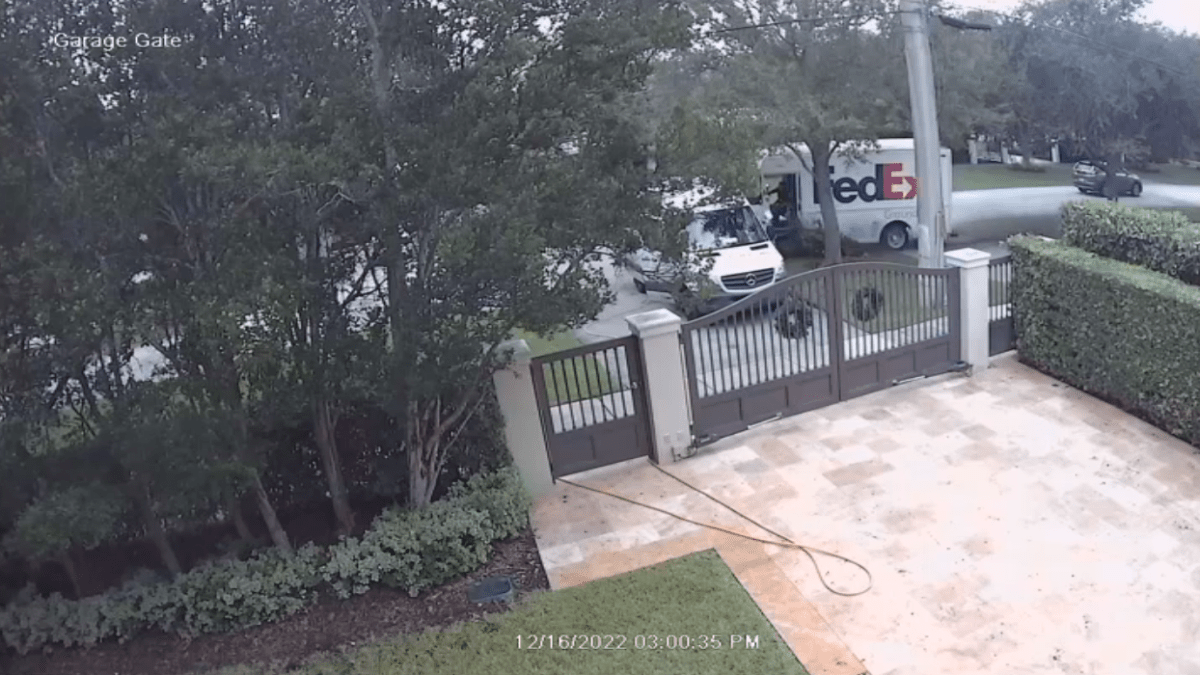 Surveillance Shows Fedex Truck Swerving Down Coral Gables Road Before Driver Killed Nbc 6 