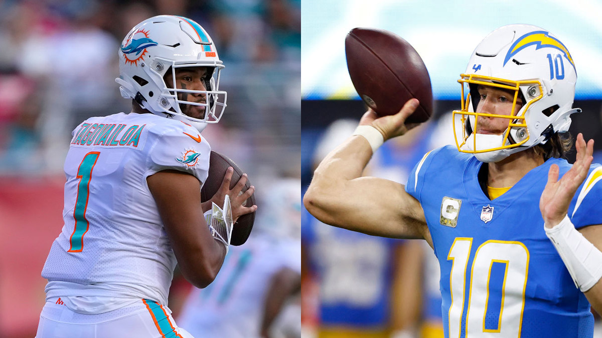 Dolphins' Tagovailoa, Chargers' Herbert Set for Prime Time