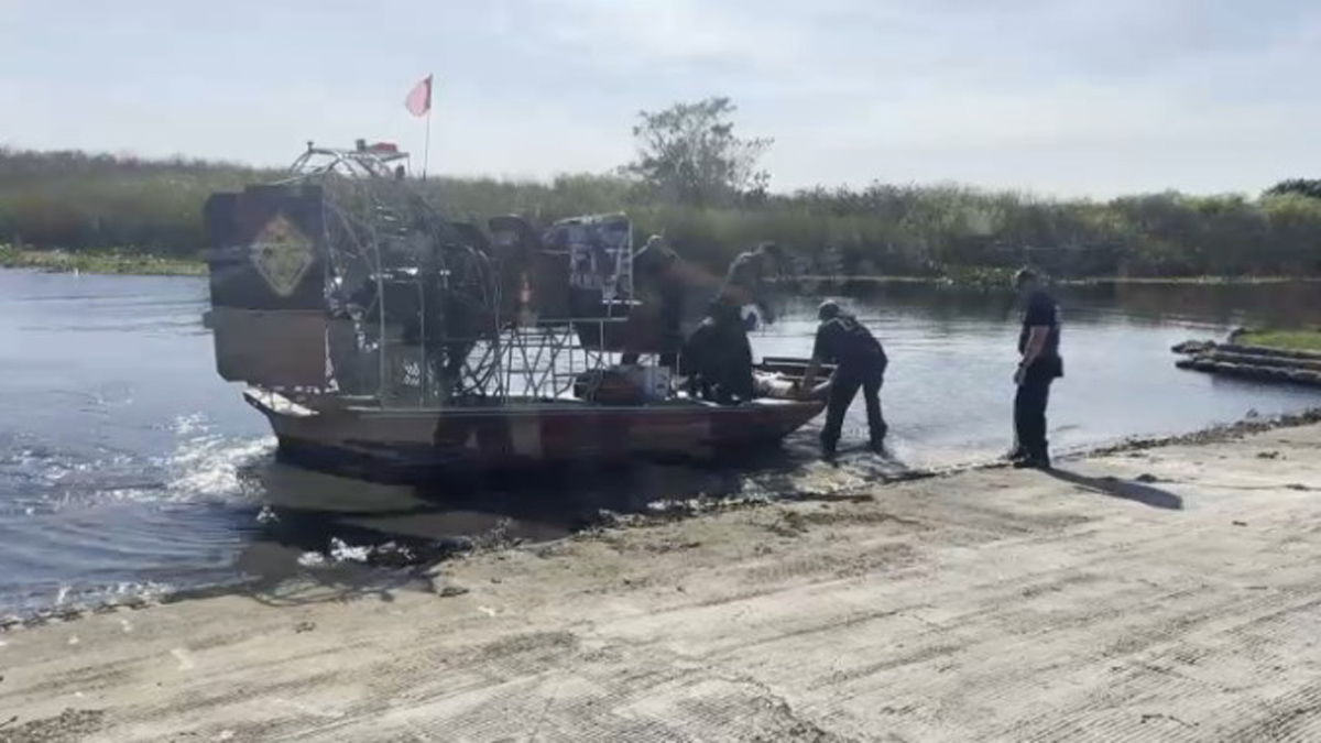 Broward Firefighters Rescue FIU Researchers After Everglades Airboat Accident