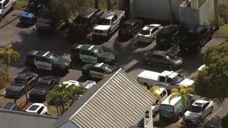 The Broward Sheriff’s Office is investigating after two men were shot inside a vehicle in Dania Beach.