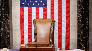 The chair of the Speaker of the U.S. House of Representatives sits empty as the House embarks on another round of voting for a new House Speaker on the second day of the 118th Congress at the U.S. Capitol in Washington, U.S., January 4, 2023. 