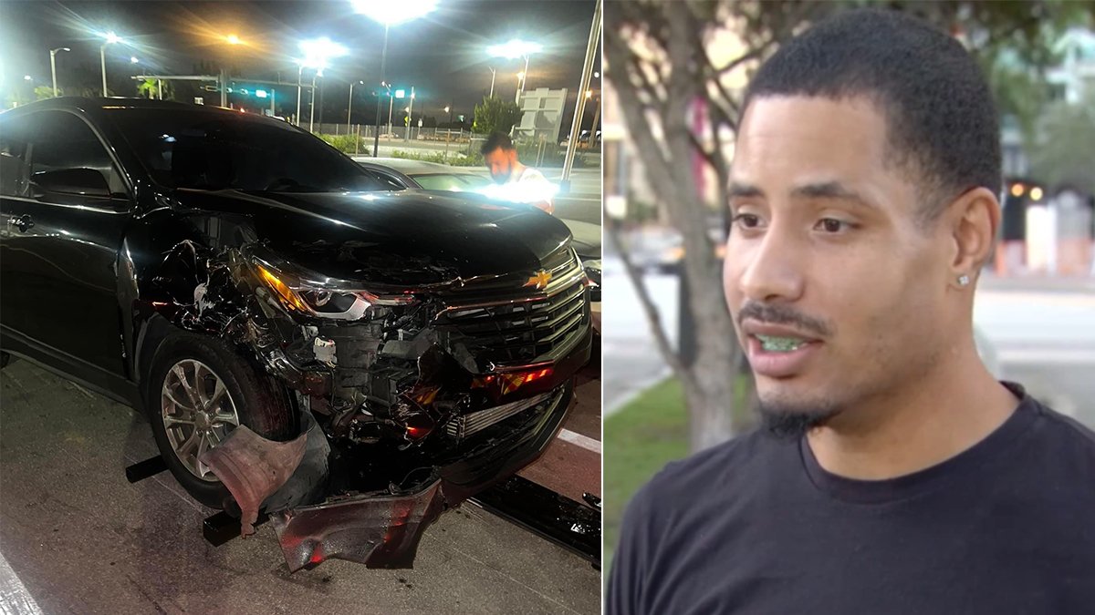 Man Recalls Getting Hit by Stolen Car on I-95 – NBC 6 South Florida