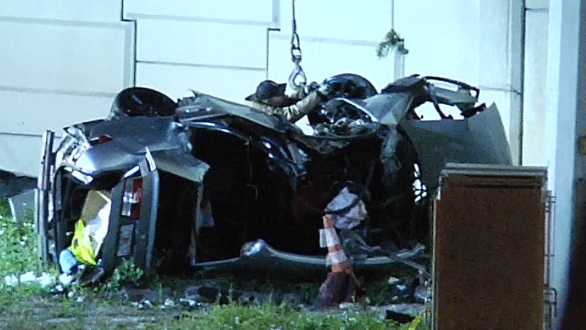 1 Injured After Car Flies Off Expressway on I-95 – NBC 6 South Florida