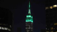 Empire State Building Lights Up in Green and White to Celebrate Philadelphia Eagles