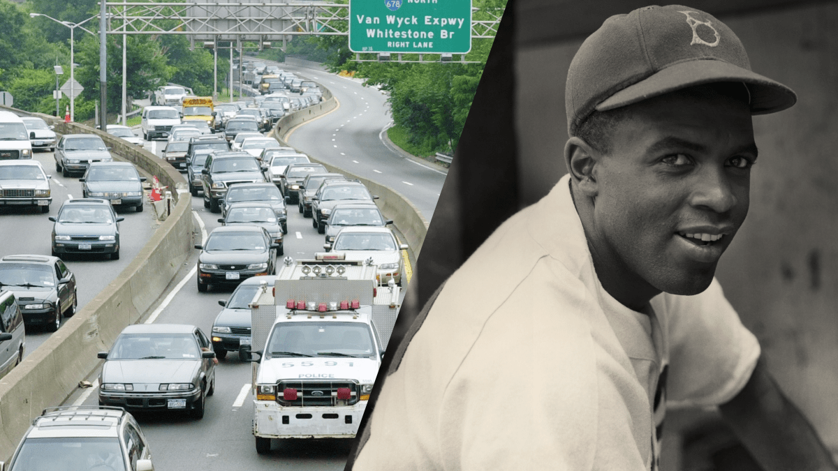 Jackie Robinson Parkway Sign Misspells Hall of Famer’s First Name NBC