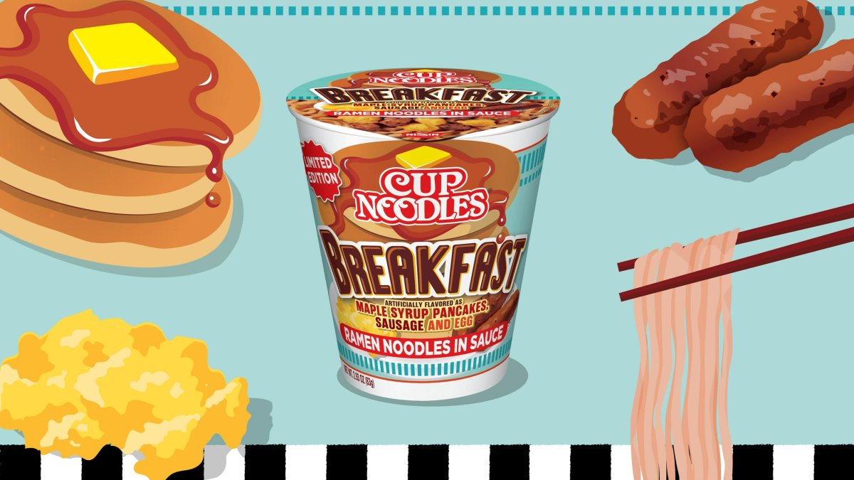 Ramen for Breakfast? Cup Noodles’ New Flavor Tastes Like Egg, Sausage and Maple Syrup Pancakes