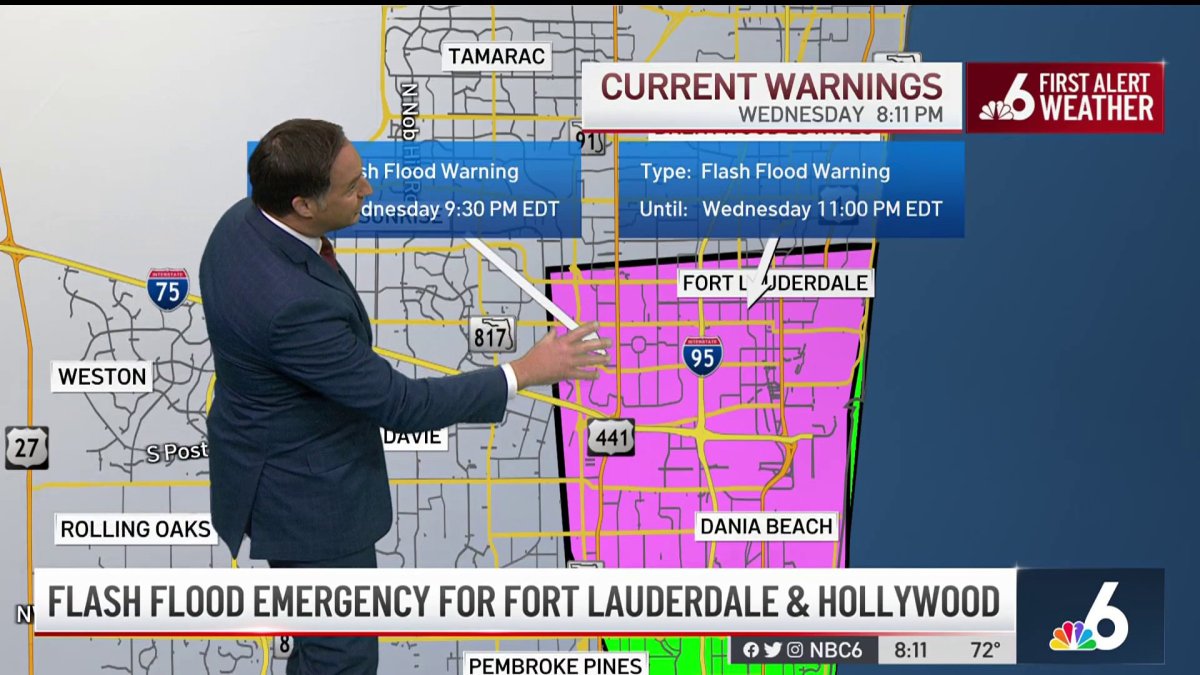 Flash Flood Emergency for Parts of Broward County – NBC 6 South Florida