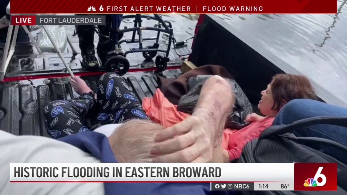 Elderly People Rescued From Homes Following Historic Floods in Fort ...