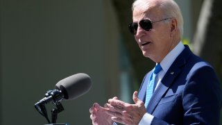 FILE - President Joe Biden speaks in the Rose Garden of the White House in Washington, Tuesday, April 18, 2023, about efforts to increase access to child care and improve the work life of caregivers.