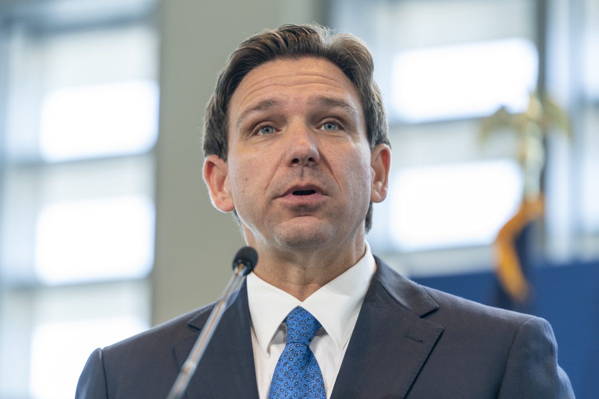 Florida Gov. Ron DeSantis speaks at news conference in Sarasota