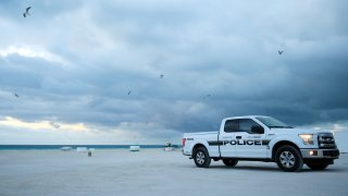 File image of a Miami Beach Police vehicle on the beach